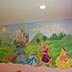 jungle story mural close-up